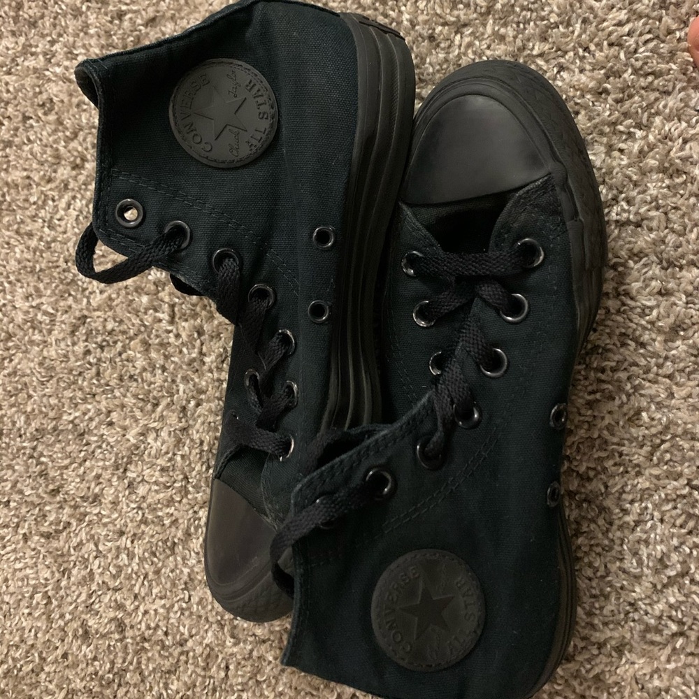 All black converse